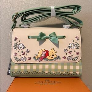 Disney Winnie the Pooh Floral Crossbody Bag - Cream and Green